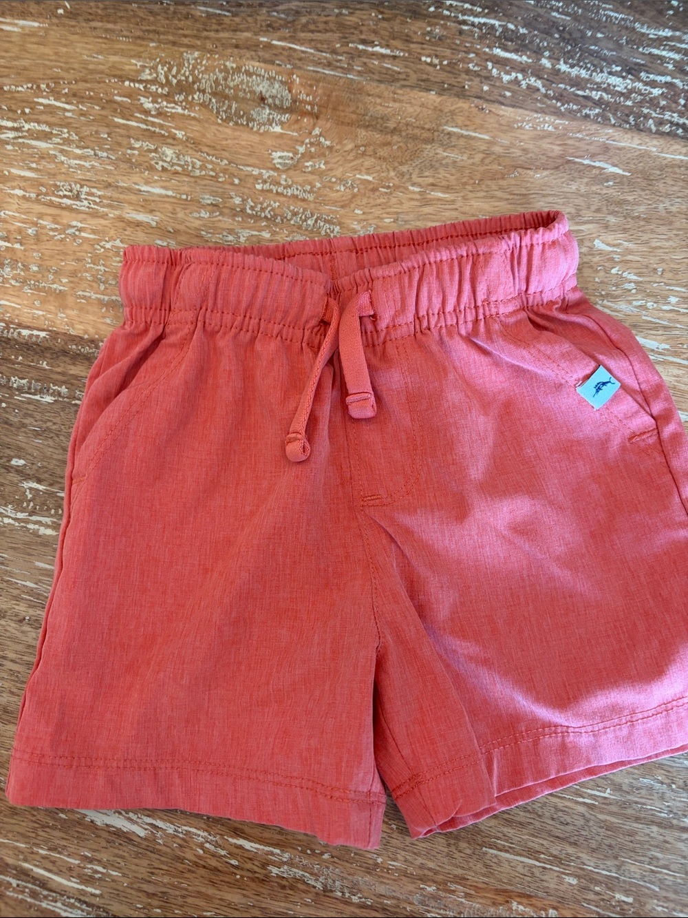 Tommy Bahama Kids Coral Drawstring Linen Shorts